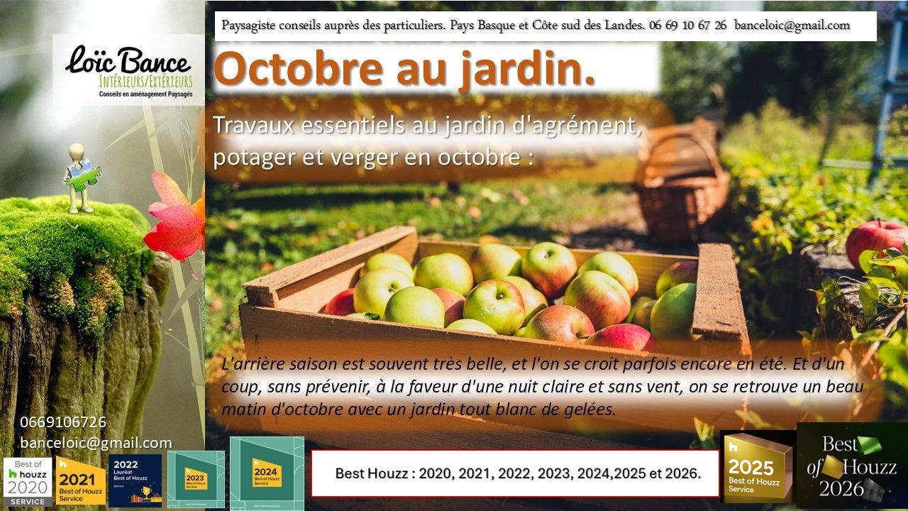 Octobre 2026 au jardin par Anglet paysages